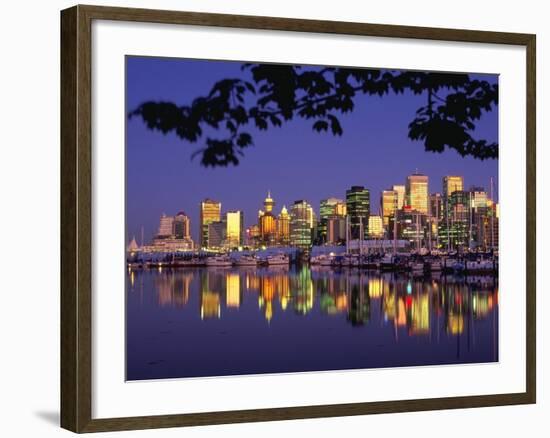 Vancouver and Lost Lagoon at Night-Ron Watts-Framed Photographic Print