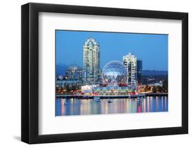 Vancouver At Night-null-Framed Art Print