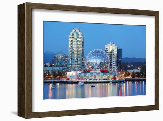 Vancouver At Night-null-Framed Art Print