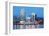 Vancouver At Night-null-Framed Art Print