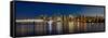 Vancouver Bc Skyline from Stanley Park during Blue Hour-jpldesigns-Framed Stretched Canvas