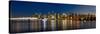 Vancouver Bc Skyline from Stanley Park during Blue Hour-jpldesigns-Stretched Canvas