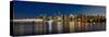 Vancouver Bc Skyline from Stanley Park during Blue Hour-jpldesigns-Stretched Canvas
