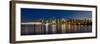 Vancouver Bc Skyline from Stanley Park during Blue Hour-jpldesigns-Framed Photographic Print