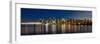 Vancouver Bc Skyline from Stanley Park during Blue Hour-jpldesigns-Framed Photographic Print