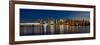 Vancouver Bc Skyline from Stanley Park during Blue Hour-jpldesigns-Framed Photographic Print