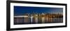 Vancouver Bc Skyline from Stanley Park during Blue Hour-jpldesigns-Framed Photographic Print