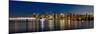 Vancouver Bc Skyline from Stanley Park during Blue Hour-jpldesigns-Mounted Photographic Print