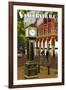 Vancouver, BC - Steam Clock-Lantern Press-Framed Art Print