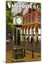 Vancouver, BC - Steam Clock-Lantern Press-Mounted Art Print