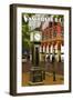 Vancouver, BC - Steam Clock-Lantern Press-Framed Art Print