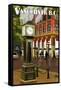 Vancouver, BC - Steam Clock-Lantern Press-Framed Stretched Canvas