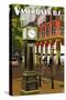 Vancouver, BC - Steam Clock-Lantern Press-Stretched Canvas