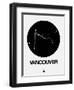 Vancouver Black Subway Map-NaxArt-Framed Art Print