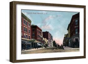 Vancouver, British Columbia, Canada - Granville Street View-Lantern Press-Framed Art Print