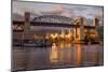 Vancouver-Burrard Bridge Dusk-null-Mounted Art Print