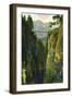 Vancouver, Canada - Capilano Canyon View of Crown Mountain-Lantern Press-Framed Art Print