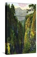 Vancouver, Canada - Capilano Canyon View of Crown Mountain-Lantern Press-Stretched Canvas