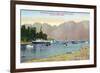 Vancouver, Canada - Howe Sound View of Union Steamer at Bowen Island-Lantern Press-Framed Art Print