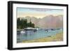 Vancouver, Canada - Howe Sound View of Union Steamer at Bowen Island-Lantern Press-Framed Art Print