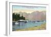 Vancouver, Canada - Howe Sound View of Union Steamer at Bowen Island-Lantern Press-Framed Art Print