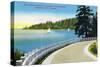 Vancouver, Canada - North Shore Marine Drive View of Point Atkinson-Lantern Press-Stretched Canvas