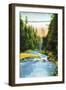 Vancouver, Canada - View of Capilano Suspension Bridge No. 2-Lantern Press-Framed Art Print