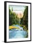 Vancouver, Canada - View of Capilano Suspension Bridge No. 2-Lantern Press-Framed Art Print