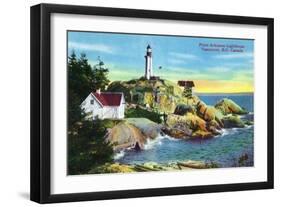 Vancouver, Canada - View of Point Atkinson Lighthouse-Lantern Press-Framed Art Print