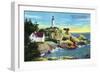 Vancouver, Canada - View of Point Atkinson Lighthouse-Lantern Press-Framed Art Print