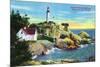 Vancouver, Canada - View of Point Atkinson Lighthouse-Lantern Press-Mounted Premium Giclee Print