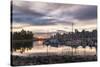 Vancouver city in the morning, viewed from the Stanley Park, Vancouver, British Columbia, Canada, N-JIA HE-Stretched Canvas