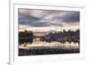Vancouver city in the morning, viewed from the Stanley Park, Vancouver, British Columbia, Canada, N-JIA HE-Framed Photographic Print