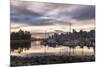 Vancouver city in the morning, viewed from the Stanley Park, Vancouver, British Columbia, Canada, N-JIA HE-Mounted Photographic Print