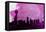 Vancouver City Skyline-NaxArt-Framed Stretched Canvas