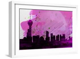 Vancouver City Skyline-NaxArt-Framed Art Print