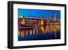 Vancouver Cityscape & Marina-null-Framed Art Print