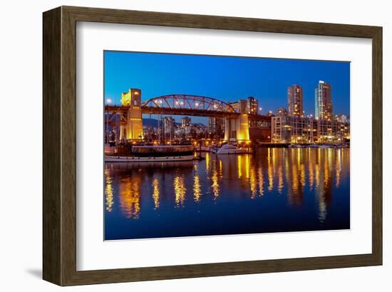 Vancouver Cityscape & Marina-null-Framed Art Print