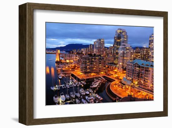 Vancouver Downtown Canada-null-Framed Art Print