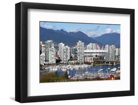 Vancouver Downtown False Creek-null-Framed Art Print