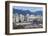 Vancouver Downtown False Creek-null-Framed Art Print