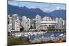 Vancouver Downtown False Creek-null-Mounted Art Print