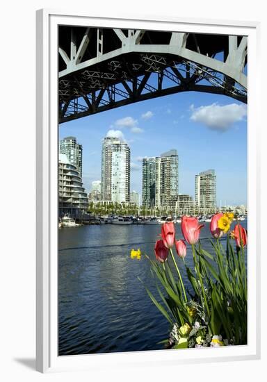 Vancouver from GranvilleIsland-null-Framed Premium Giclee Print