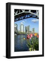 Vancouver from GranvilleIsland-null-Framed Art Print