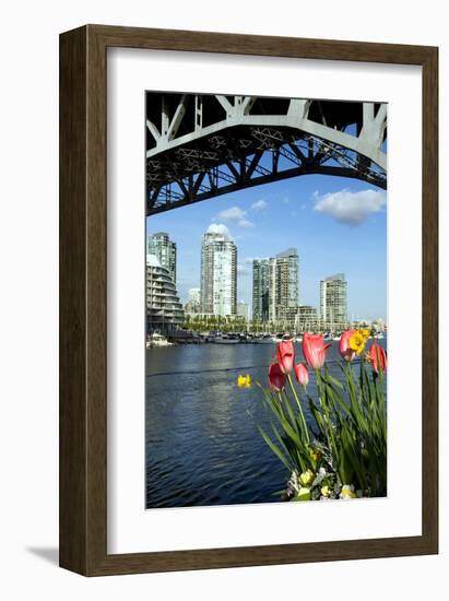 Vancouver from GranvilleIsland-null-Framed Art Print