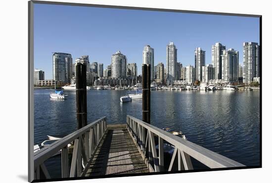 Vancouver from GranvilleIsland-null-Mounted Art Print