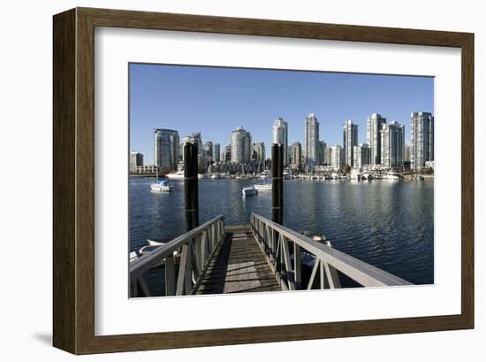 Vancouver from GranvilleIsland-null-Framed Art Print