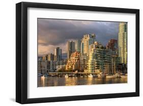 Vancouver from GranvilleIsland-null-Framed Art Print