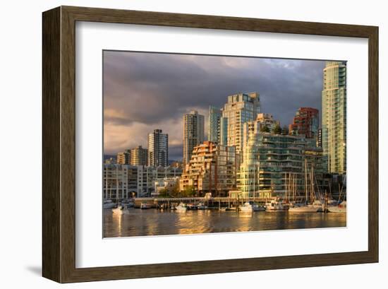 Vancouver from GranvilleIsland-null-Framed Art Print