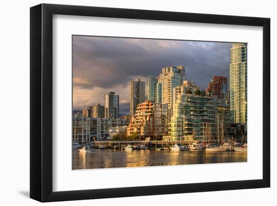 Vancouver from GranvilleIsland-null-Framed Art Print